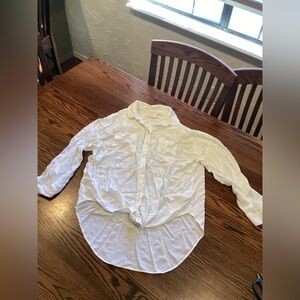 Anthropologie MAEVE White Button Down Shirt